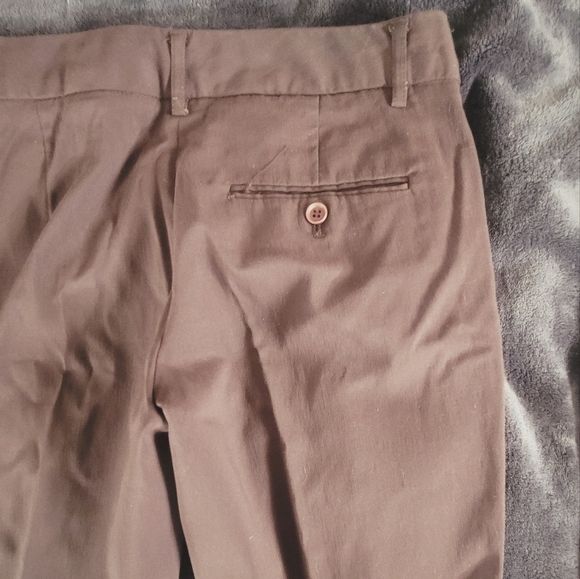 EXPRESS DESIGN STUDIO EDITOR CAPRI STRETCHY PANT SIZE 0 BROWN & CREAM EUC 2PAIRS - Picture 16 of 16